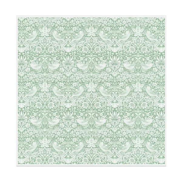 Ekelund Linneväveri Nappe Strawberry Thief 150x150 cm Vert