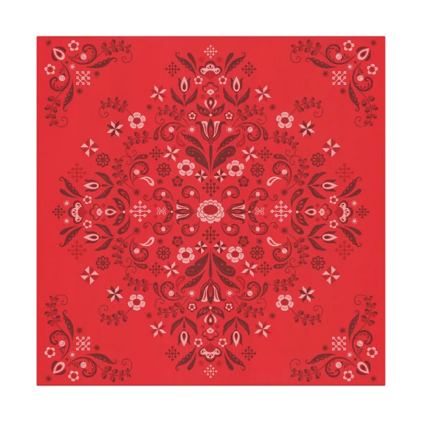 Ekelund Linneväveri Nappe Torplyckan 145x145 cm Rouge
