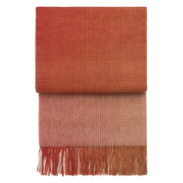 Elvang Denmark Plaid Horizon Pompeian red-terracotta