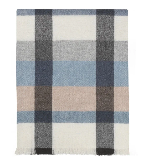 Elvang Denmark Plaid Intersection 130x190 cm Ocean blue-grey