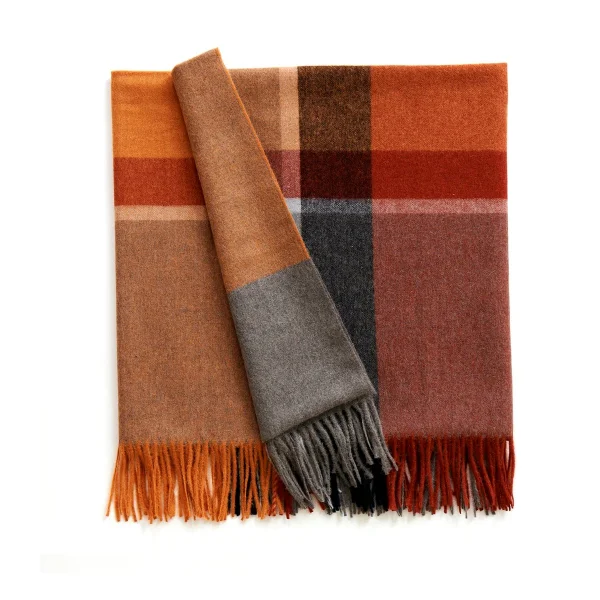 Elvang Denmark Plaid Manhattan orange-rouge