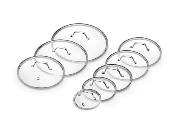 Ensemble de 8 couvercles en verre