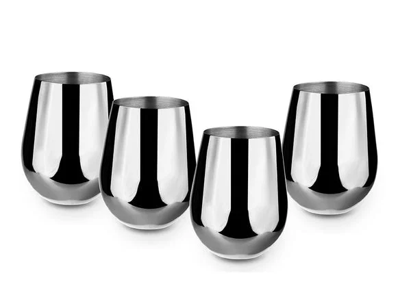 Ensemble verre en acier inoxydable 4-pc