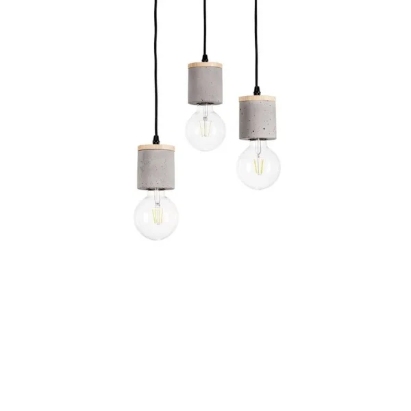 Envostar - Jasper Cluster Suspension Wood/Black/Grey