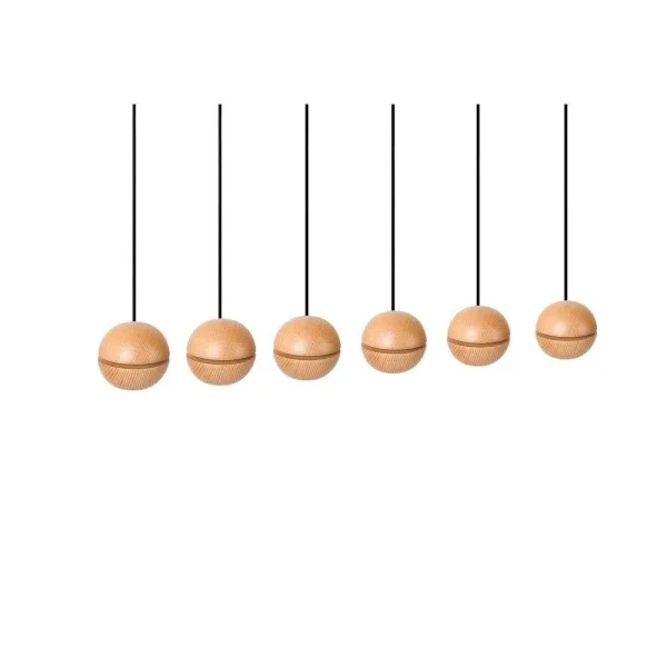 Envostar - Wooden Balls 6 Suspension Wood/Black