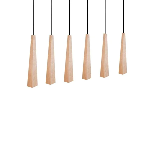 Envostar - Wooden Square Cones 6 Suspension Wood/Black