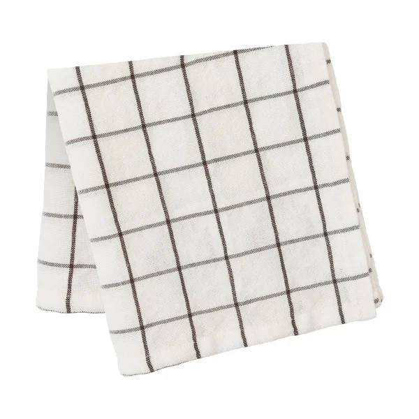 ERNST Nappe Ernst à grands carreaux 145x300 cm Blanc-marron