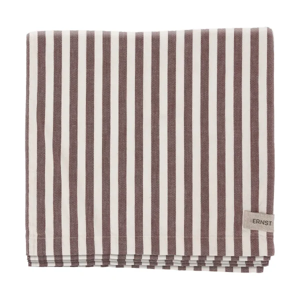 ERNST Nappe Ernst à rayures 145x300 cm Rouge–blanc