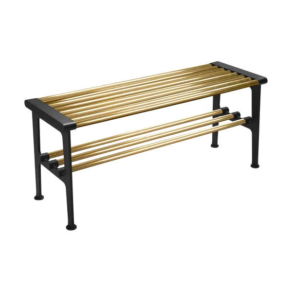 Essem Design Banc Nostalgi 100 cm Laiton-noir