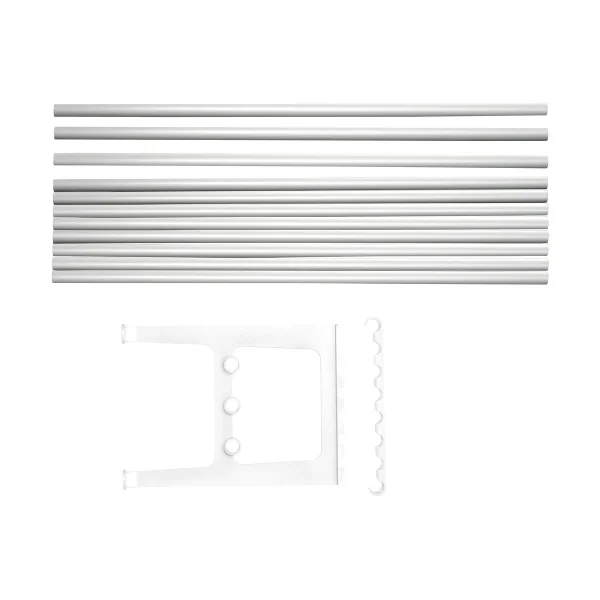 Essem Design Extension de banc Nostalgi 100 cm Aluminium-blanc