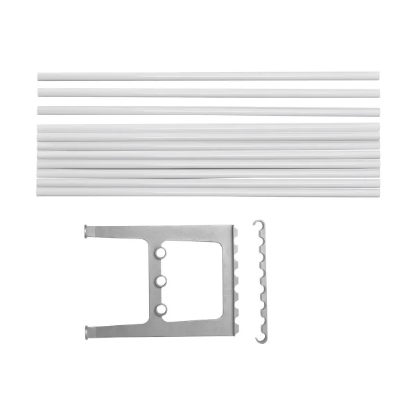 Essem Design Extension de banc Nostalgi 100 cm Blanc-aluminium