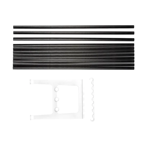 Essem Design Extension de banc Nostalgi 100 cm Chêne teinté en noir-blanc