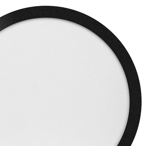 ETH Anne Round - plafonnier - Ø 40 x 2,7 cm - 3 niveaux de gradation - 24W LED inclus - IP44 - noir