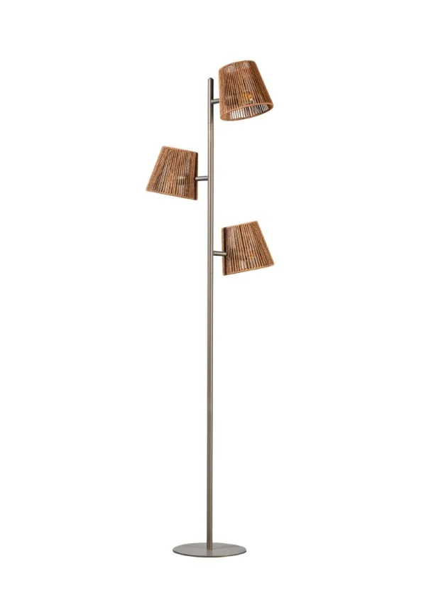 ETH Daan - lampadaire - 160 cm - brun