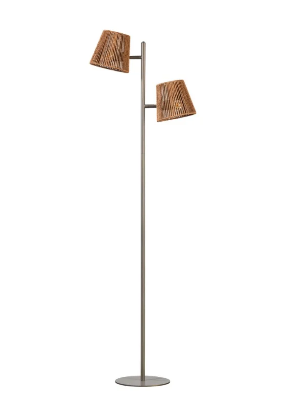 ETH Daan - lampe sur pied - 155 cm - brun
