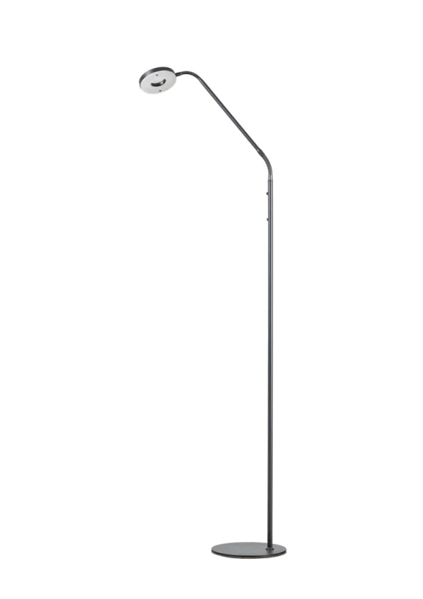 ETH Erik - lampadaire - 166 cm - 8W LED inclus - noir