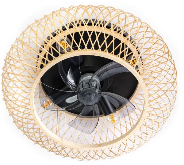 ETH Fan No. 8 - ventilateur de plafond avec télécommande - Ø 50 cm - marron clair