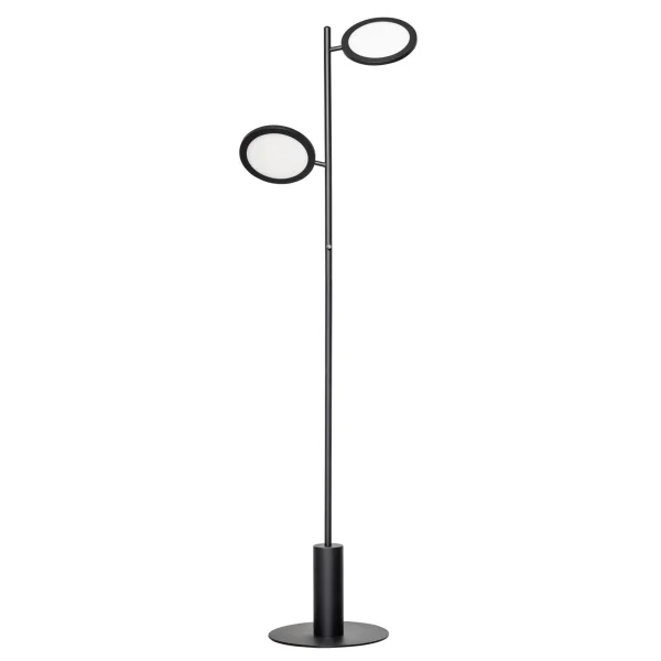 ETH Felson - lampadaire - 160 cm - 2 x 14W LED dimmables inclus - noir