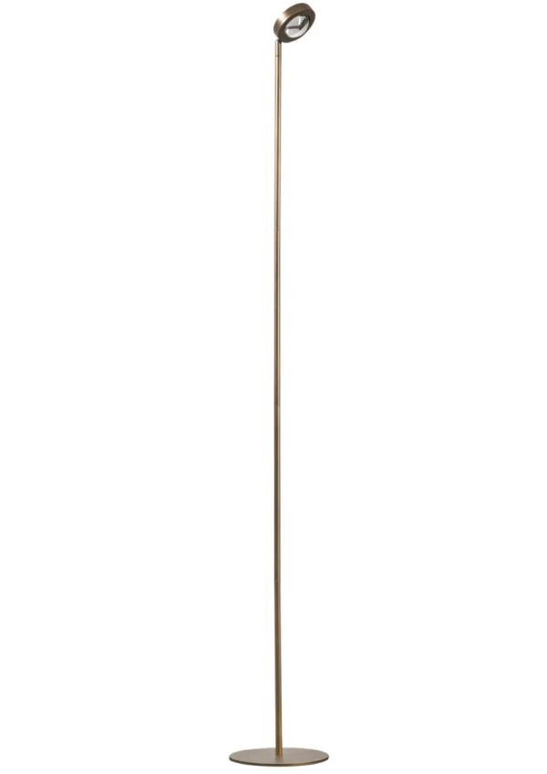 ETH Jake Round - lampadaire - 154 cm - gradation à 3 niveaux - LED 9W inclus - brun