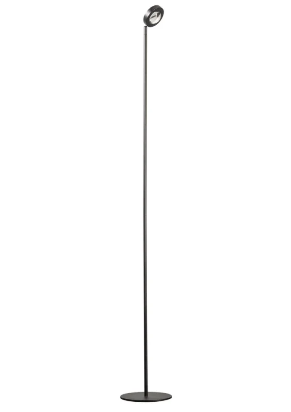 ETH Jake Round - lampadaire - 154 cm - gradation à 3 niveaux - LED 9W inclus - noir