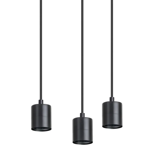 ETH Origin - lampe suspendue sans verre - Ø 25 x 200 cm - noir
