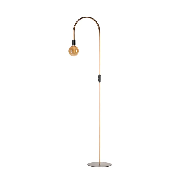 ETH Pike - lampadaire - 180 cm - noir et laiton