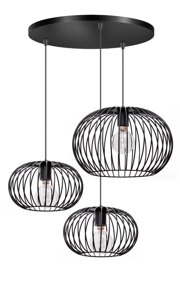 ETH Wire 2.0 - lampe suspendue - Ø 65 x 120 cm - noir