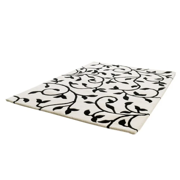 Etol Design Tapis Grow blanc-noir 140x200 cm