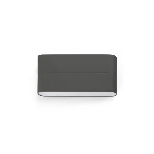 Faro Aday - applique murale - 17,5 x 2,2 x 9 cm - 6W LED inclus - IP54 - gris foncé