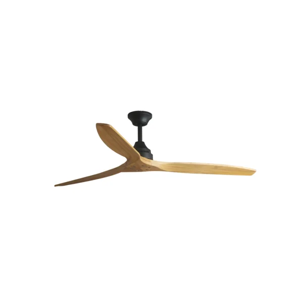 Faro ALO - ventilateur de plafond - Ø 152 x 26 cm - 6 vitesses - inclus télécommande avec minuterie - bois clair avec noir
