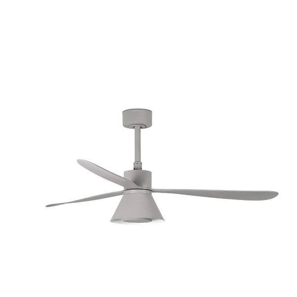 Faro Amelia - ventilateur de plafond - Ø 132 x 26 cm - 6 vitesses - 20W LED dimmable inclus - télécommande avec minuterie - gris