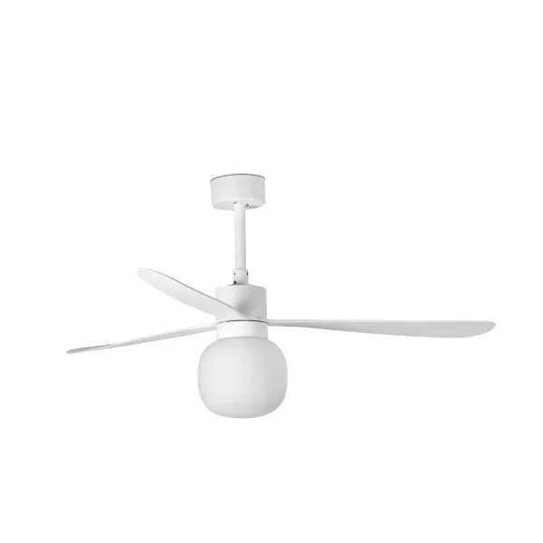 Faro Amelia - ventilateur de plafond - Ø 132 x 47,1 cm - 6 vitesses - 20W LED dimmable inclus - inclus télécommande avec minuterie - blanc