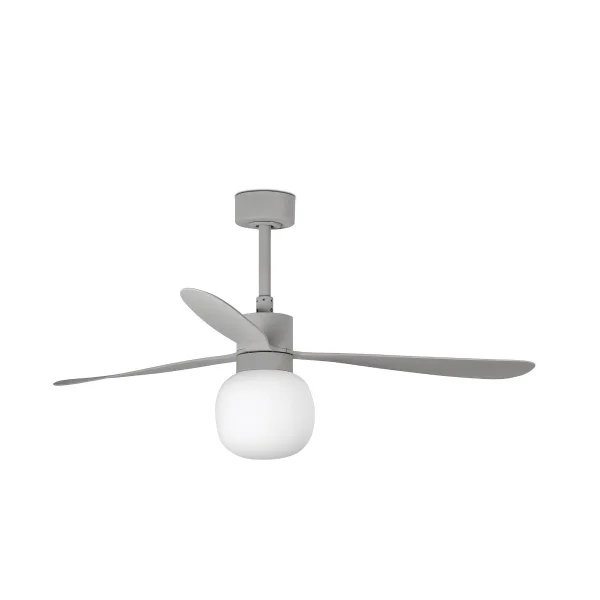 Faro Amelia - ventilateur de plafond - Ø 132 x 47,1 cm - 6 vitesses - 20W LED dimmable inclus - inclus télécommande avec minuterie - gris
