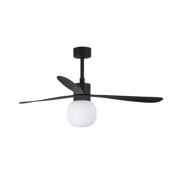 Faro Amelia - ventilateur de plafond - Ø 132 x 47,1 cm - 6 vitesses - 20W LED dimmable inclus - inclus télécommande avec minuterie - noir