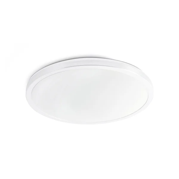 Faro Ami - plafonnier - Ø 28,5 x 4,2 cm - 15W LED inclus - blanc mat