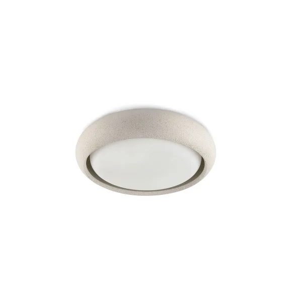 Faro Anga - plafonnier - Ø 24 x 6,5 cm - 15W LED inclus - IP44 - beige