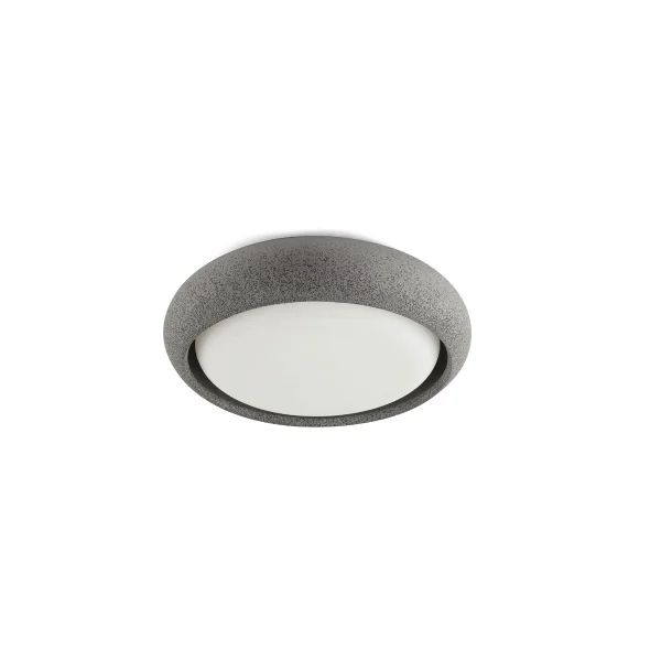 Faro Anga - plafonnier - Ø 24 x 6,5 cm - 15W LED inclus - IP44 - gris foncé