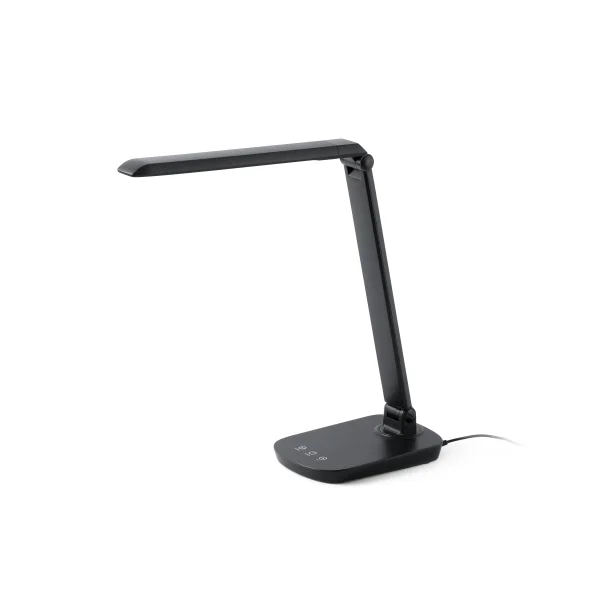 Faro Anouk - lampe de bureau avec USB - 35 x 13,5 x 40 cm - 8W LED dimmable inclus - noir mat