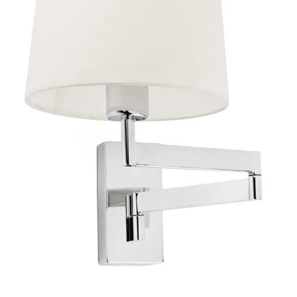 Faro Artis - applique murale - 21,5 x 43 x 16 cm - beige et chrome