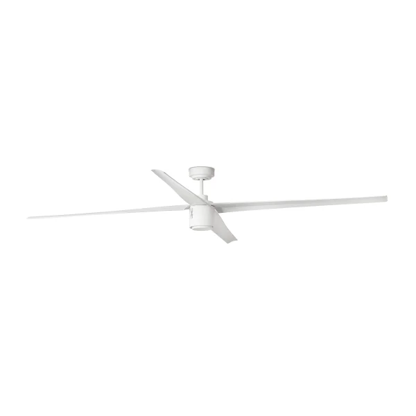 Faro Attos - ventilateur de plafond avec lumière et télécommande - Ø 213 cm - 18W LED dimmable inclus - blanc