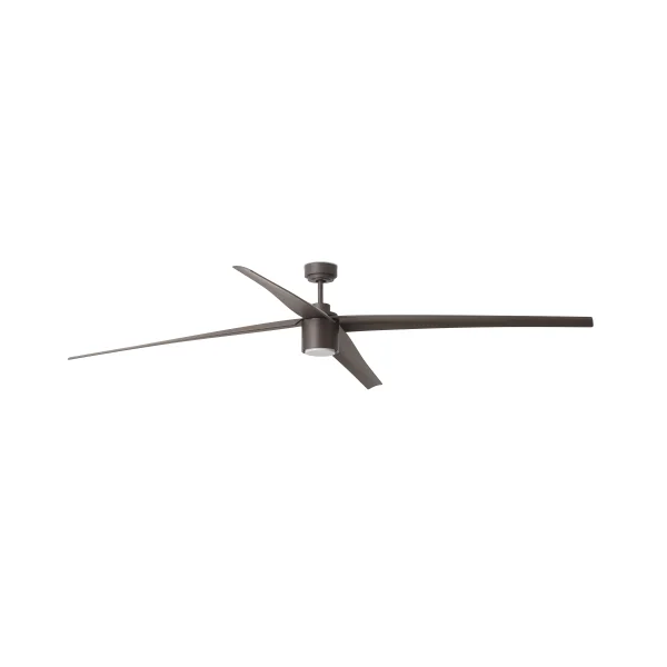 Faro Attos - ventilateur de plafond avec lumière et télécommande - Ø 213 cm - 18W LED dimmable inclus - brun