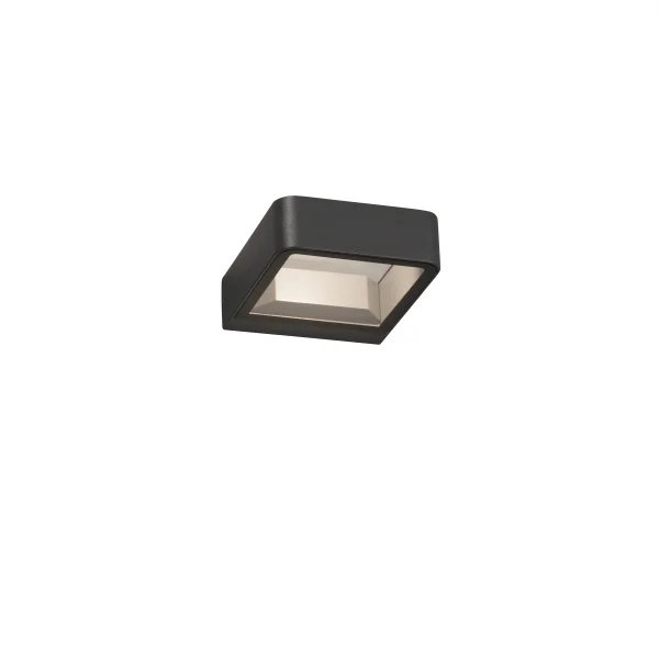 Faro Axel - applique murale - 12 x 4 x 14 cm - 6W LED inclus - IP65 - gris foncé