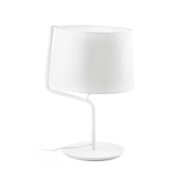 Faro Berni - lampe à poser - Ø 31 x 45 cm - blanc mat