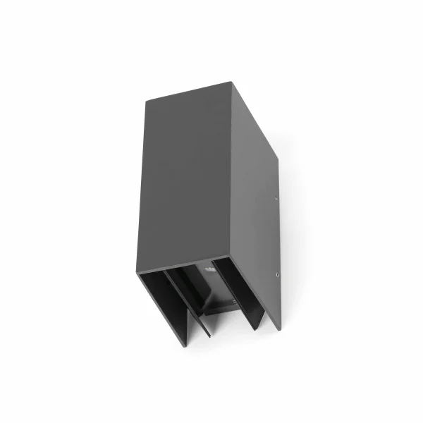 Faro Blind - applique murale - 7,4 x 10,5 x 16,5 cm - 6W LED inclus - IP65 - gris foncé