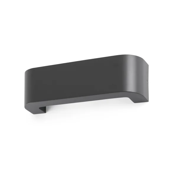 Faro Bracket - applique murale - 30 x 8 x 9 cm - 6W LED inclus - IP44 - gris foncé