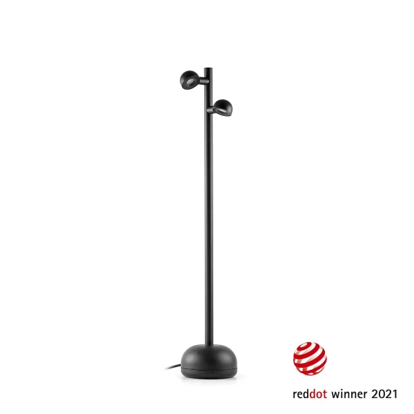 Faro Brot - lampadaire d'extérieur avec câble et prise - Ø 16 x 90 cm - 10W LED inclus - IP65 - noir