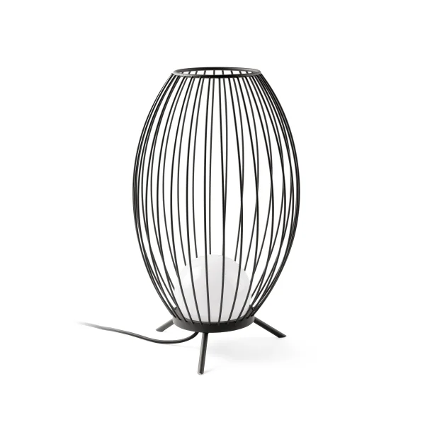 Faro Cage - lampadaire - Ø 13,4 x 57 cm - 12W LED inclus - IP65 - gris foncé