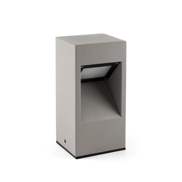 Faro Cast - lampe de jardin - 15 x 13 x 30 cm - 10W LED inclus - IP65 - gris foncé