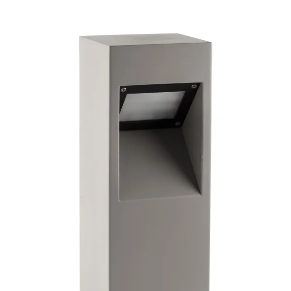 Faro Cast - poteau de jardin II - 15 x 13 x 30 cm - 10W LED inclus - IP65 - gris foncé
