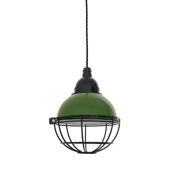 Faro Claire - lampe suspendue - Ø 16,5 x 14 cm - vert brillant